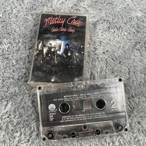 Motley Crue Girls Girls Girls Cassette Vintage Rock Tested Working Music